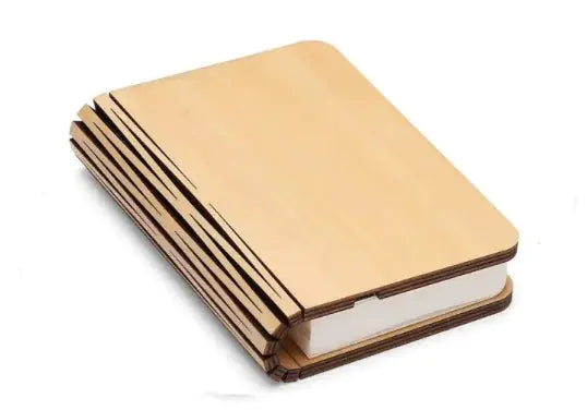 Velora™ 3D Wooden Book Lamp — Foldable Ambient Night Light